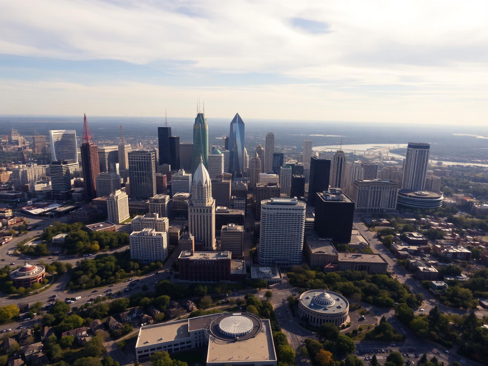 Aerial view of the Metro Atlanta area